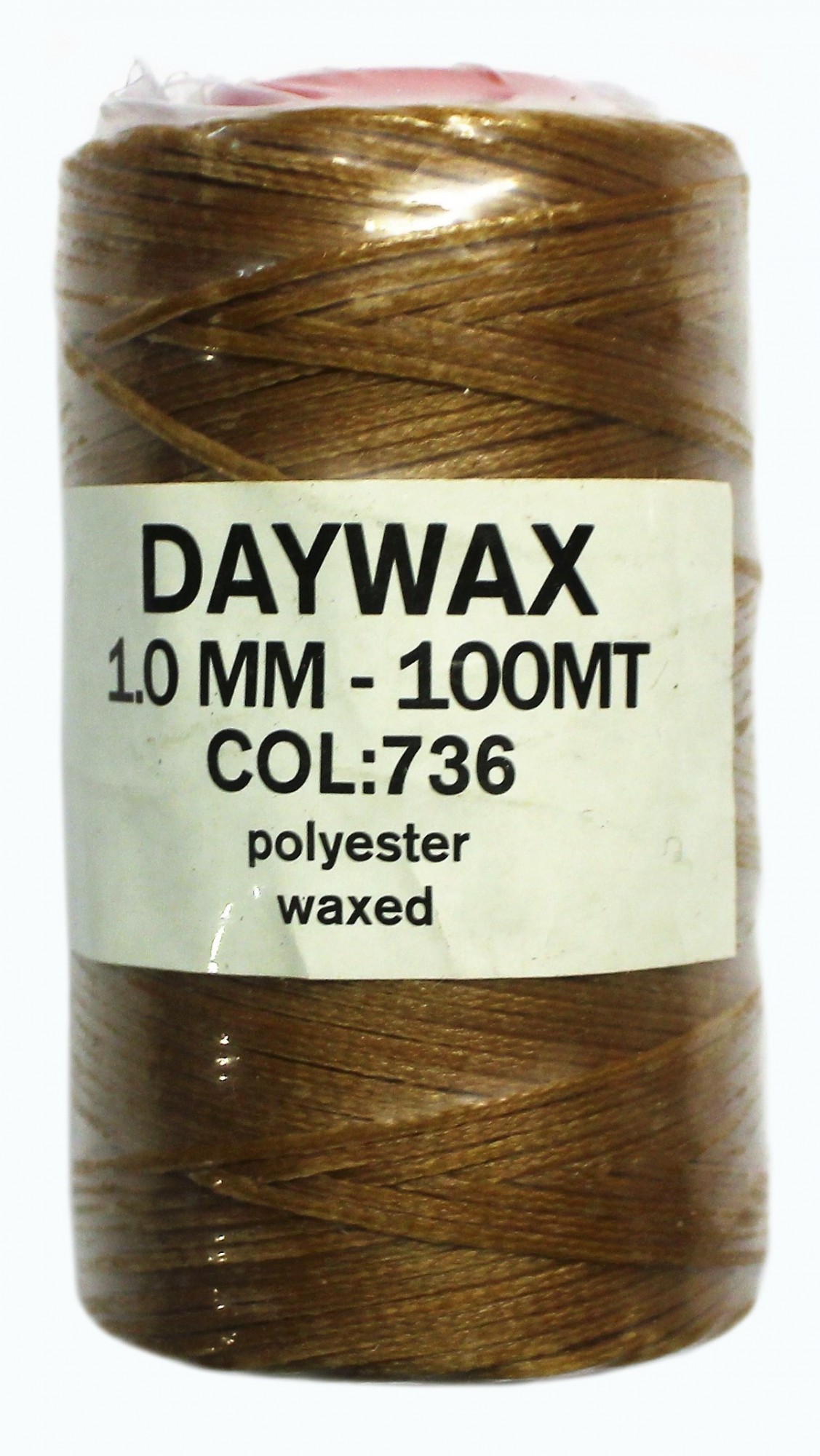

Нитка вощеная Daywax 1мм 100м Табак 736