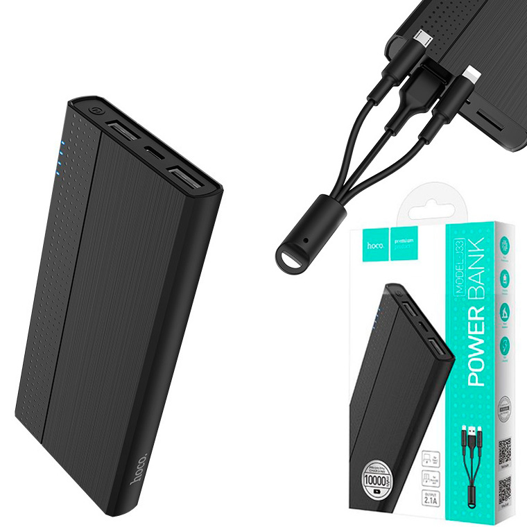 

Power Bank Hoco J33 Cool Freedom 10000 mAh Original черный