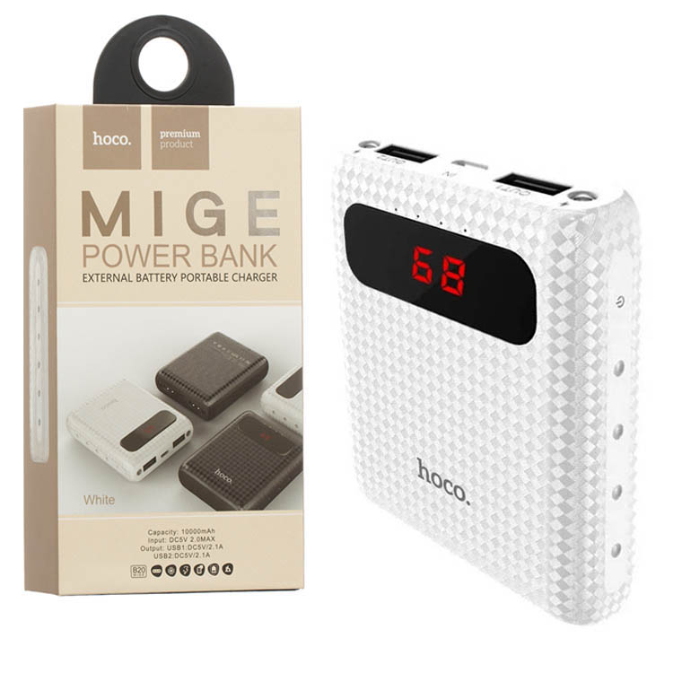 

Power Bank Hoco B20 10000 mAh Original белый