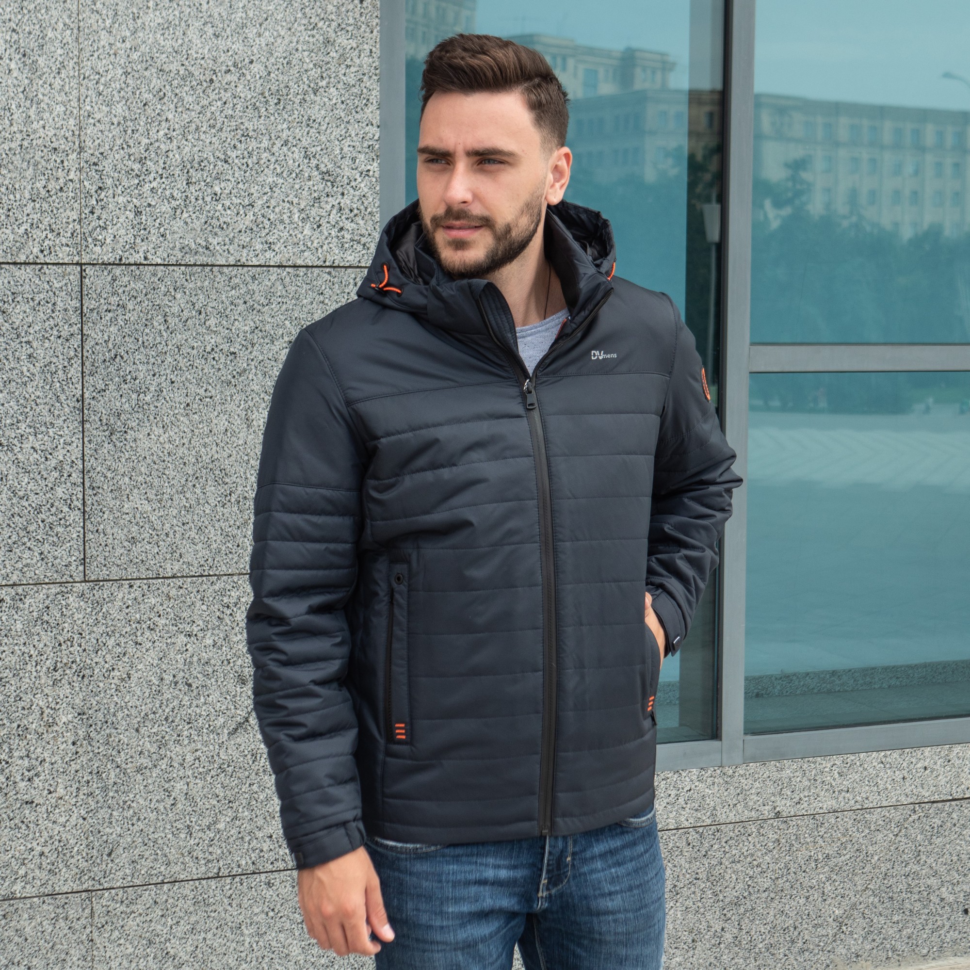 

Демисезонная мужская куртка большого размера UF-Fashion 48 - дв  темно-синий, Демисезонная мужская куртка большого размера UF-Fashion 48 - дв 58 темно-синий