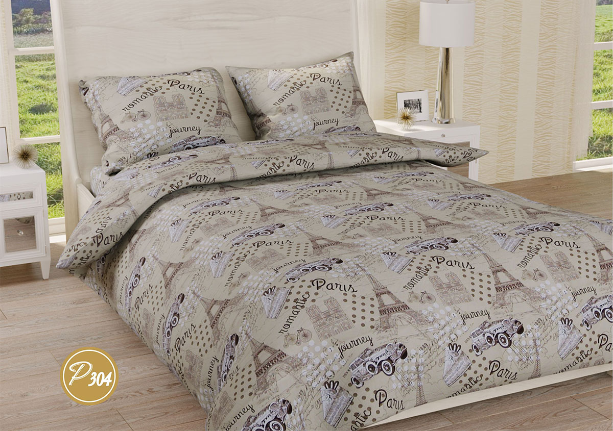 

Постельное белье Ранфорс Органик Р 304 Leleka-Textile двуспальный цветной (1275/2671)