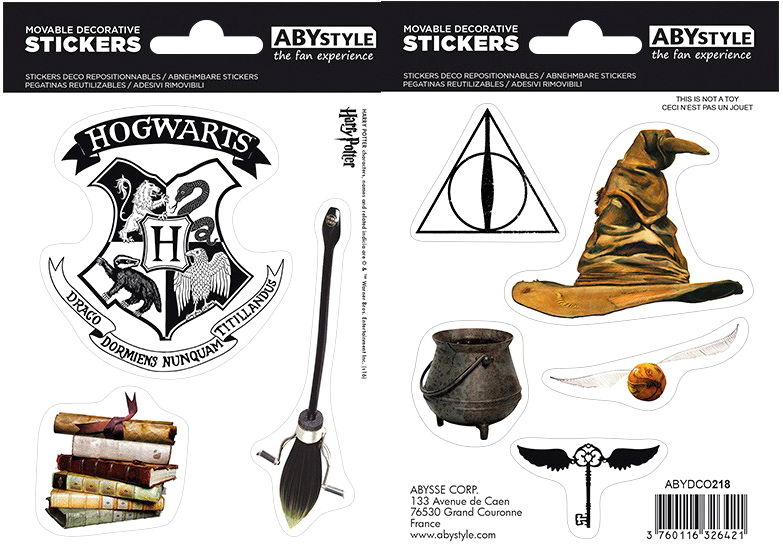 

Наклейки ABYstyle Harry Potter - Magical Objects 16x11 cм/ 2 листа (ABYDCO412)