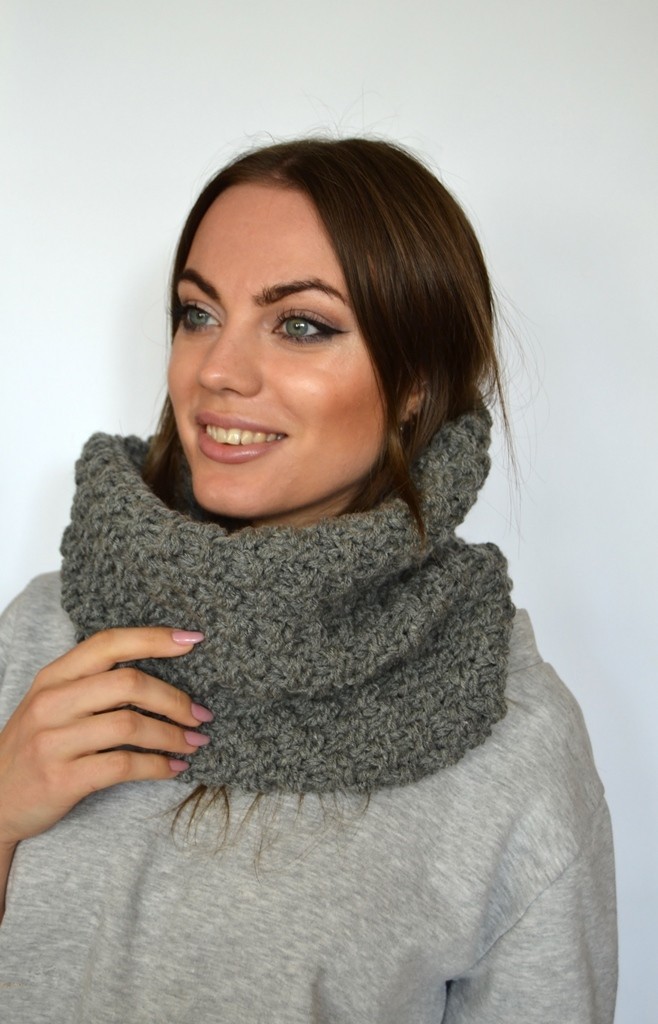 

Шарф снуд труба Keslove серый