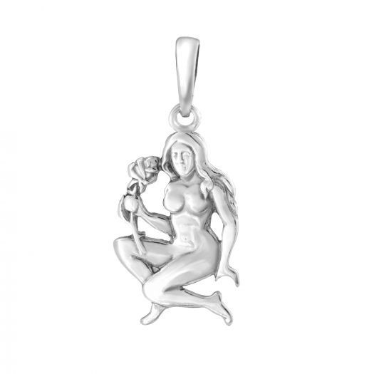 

Серебряная подвеска знак зодиака Дева 3085-6