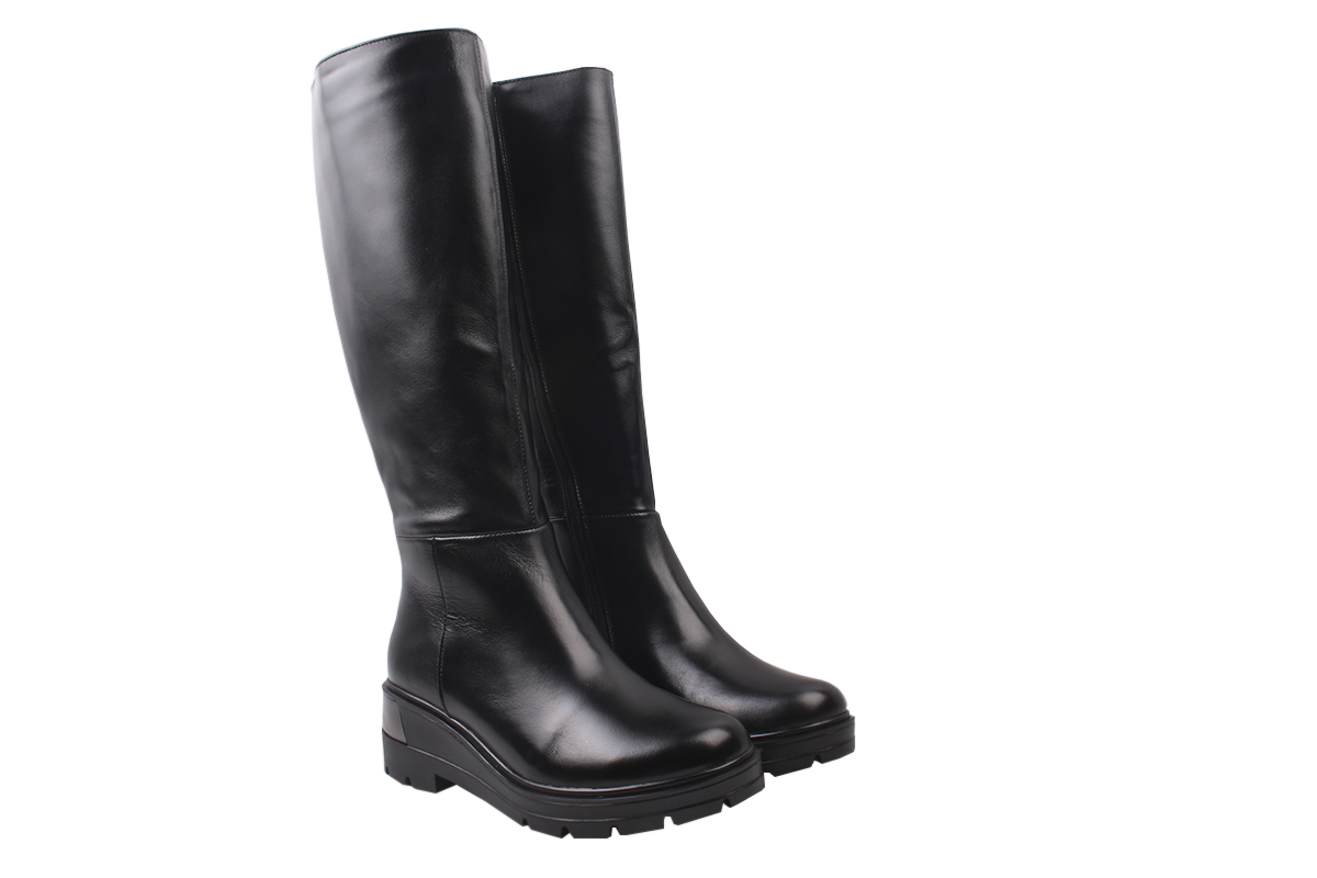 

Чоботи жіночі Grossi натуральна шкіра, колір чорний 177-9ZSC 36