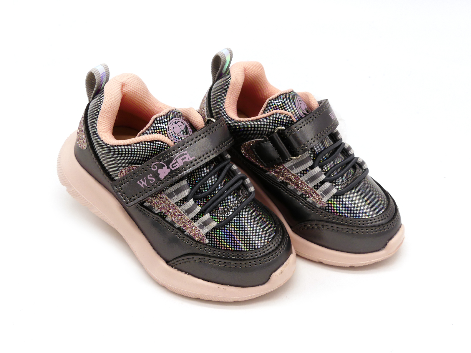 

Кроссовки Weestep графит с голограммой (812-28) 25(р)