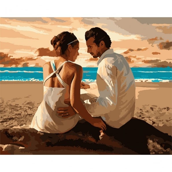 

Набор в коробке, картина по номерам "Вечер у моря", 40*50 см., SANTI