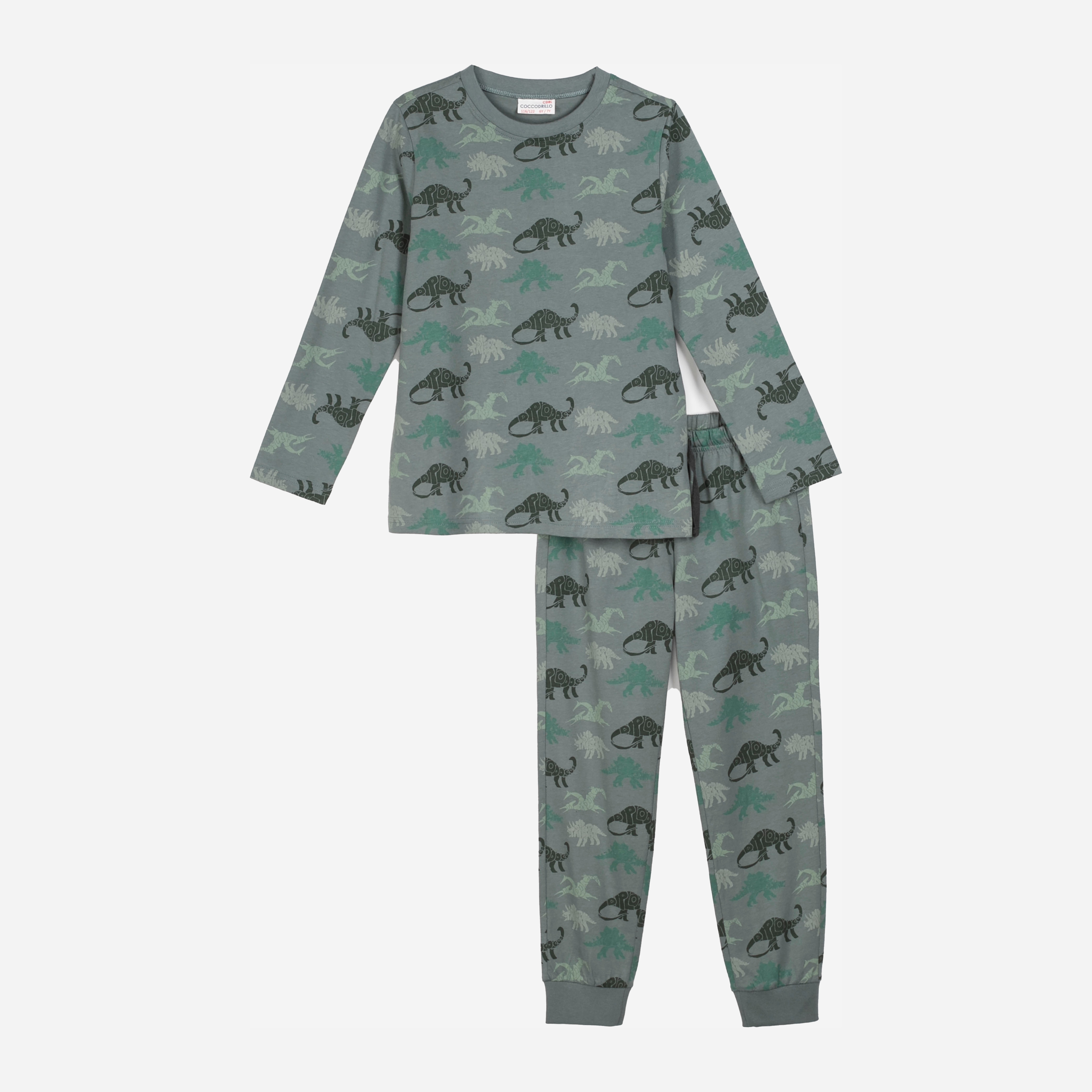 

Пижама (лонгслив + штаны) Coccodrillo Pyjamas ZC1448106PJS-027 104 см Серая