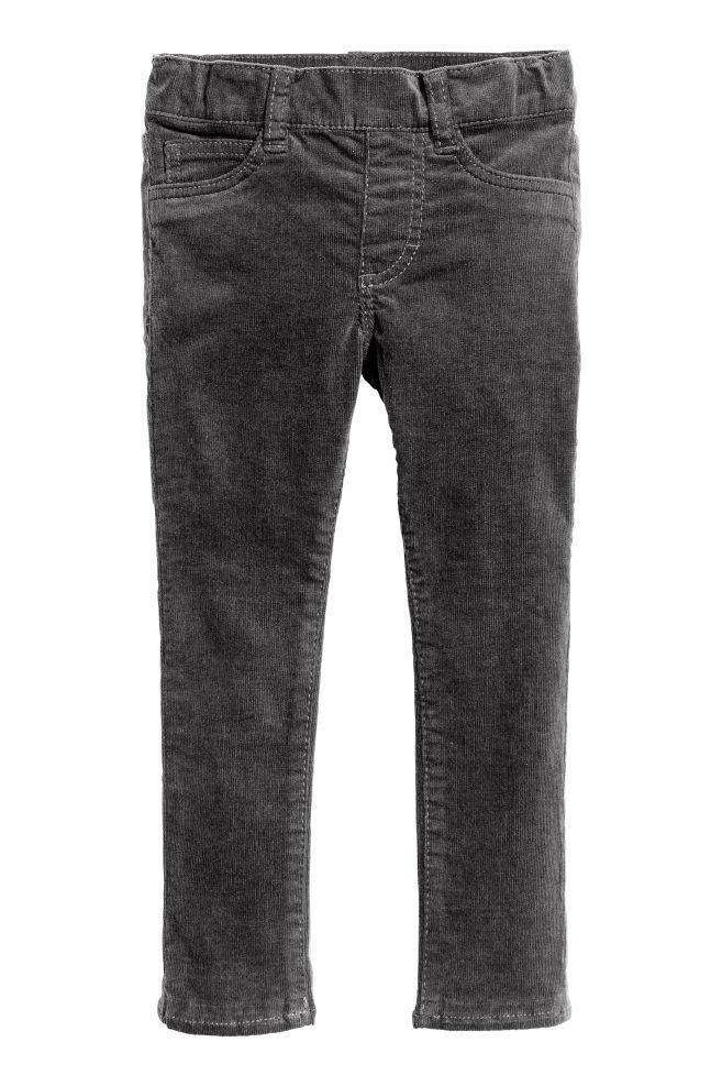 

Брюки Джеггинсы H&M Вельветовые 140 см Черный 03900524/009