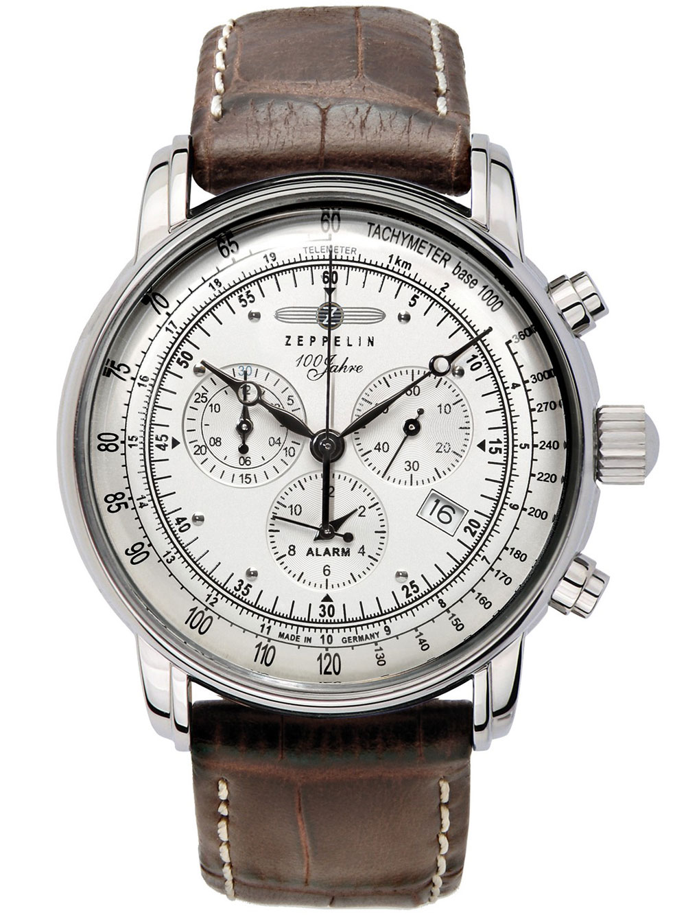 

Часы Zeppelin 7680-1 100 Jahre Zeppelin Alarm Chrono 42mm 10ATM
