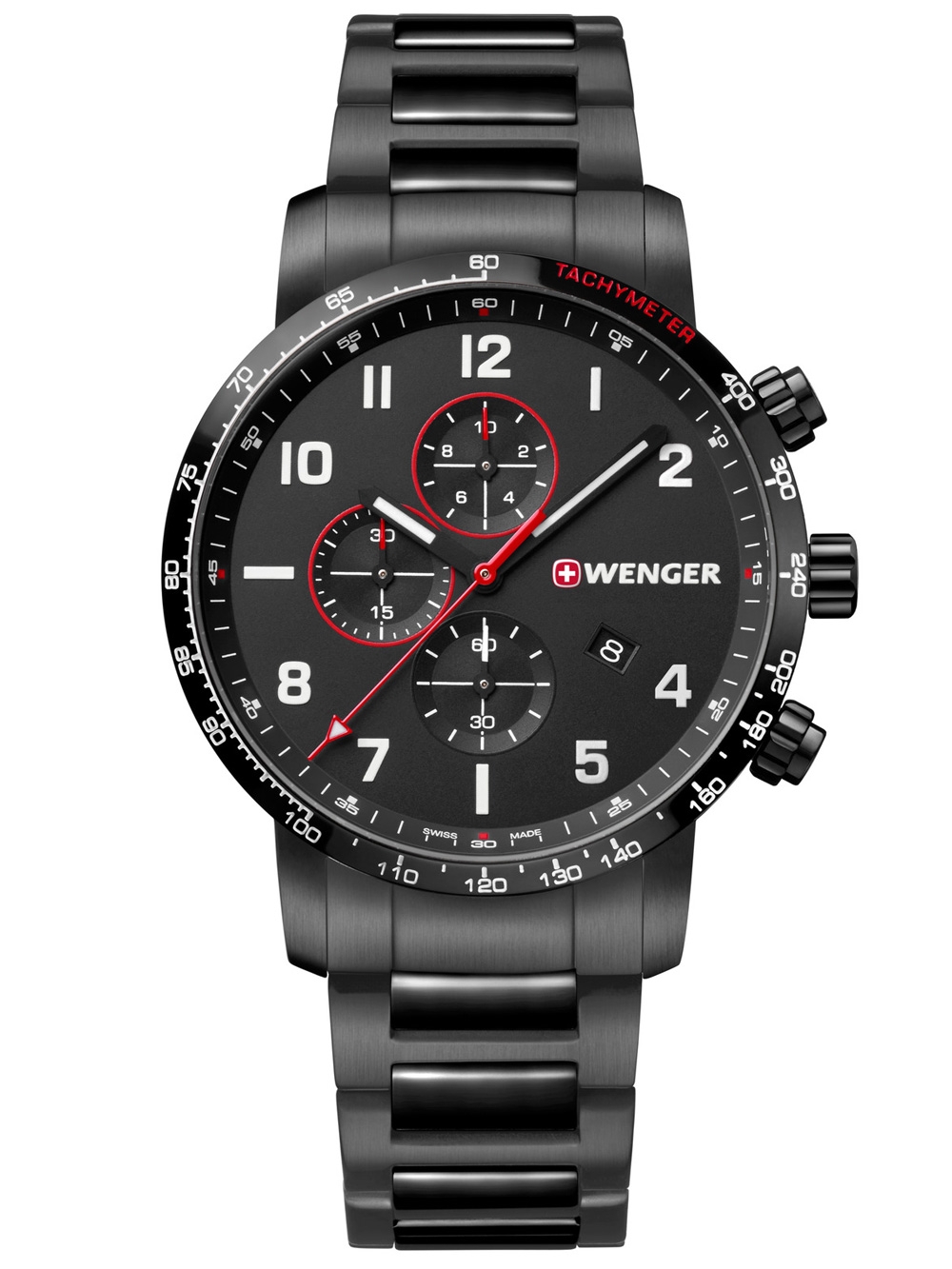 

Часы Wenger 01.1543.115 Attitude Chronograph 44mm 10ATM