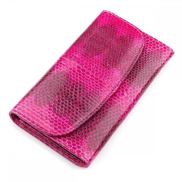 

Женский кошелек из кожи морской змеи SEA SNAKE LEATHER 18276 Розовый