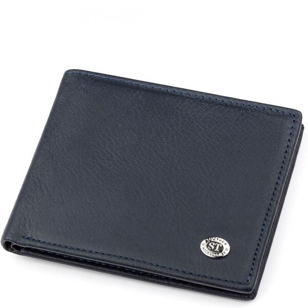 

Мужское кожаное портмоне ST Leather 18321 Синий