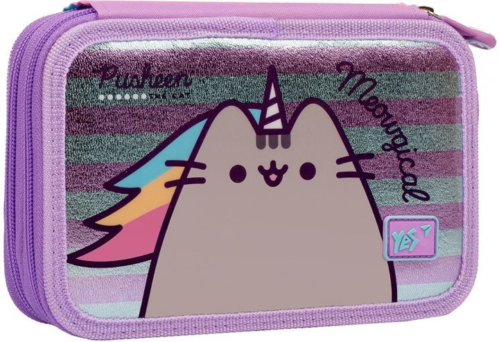 

Пенал твердый YES двойной HP-01 Pusheen сиреневый/бирюзовый (533091)