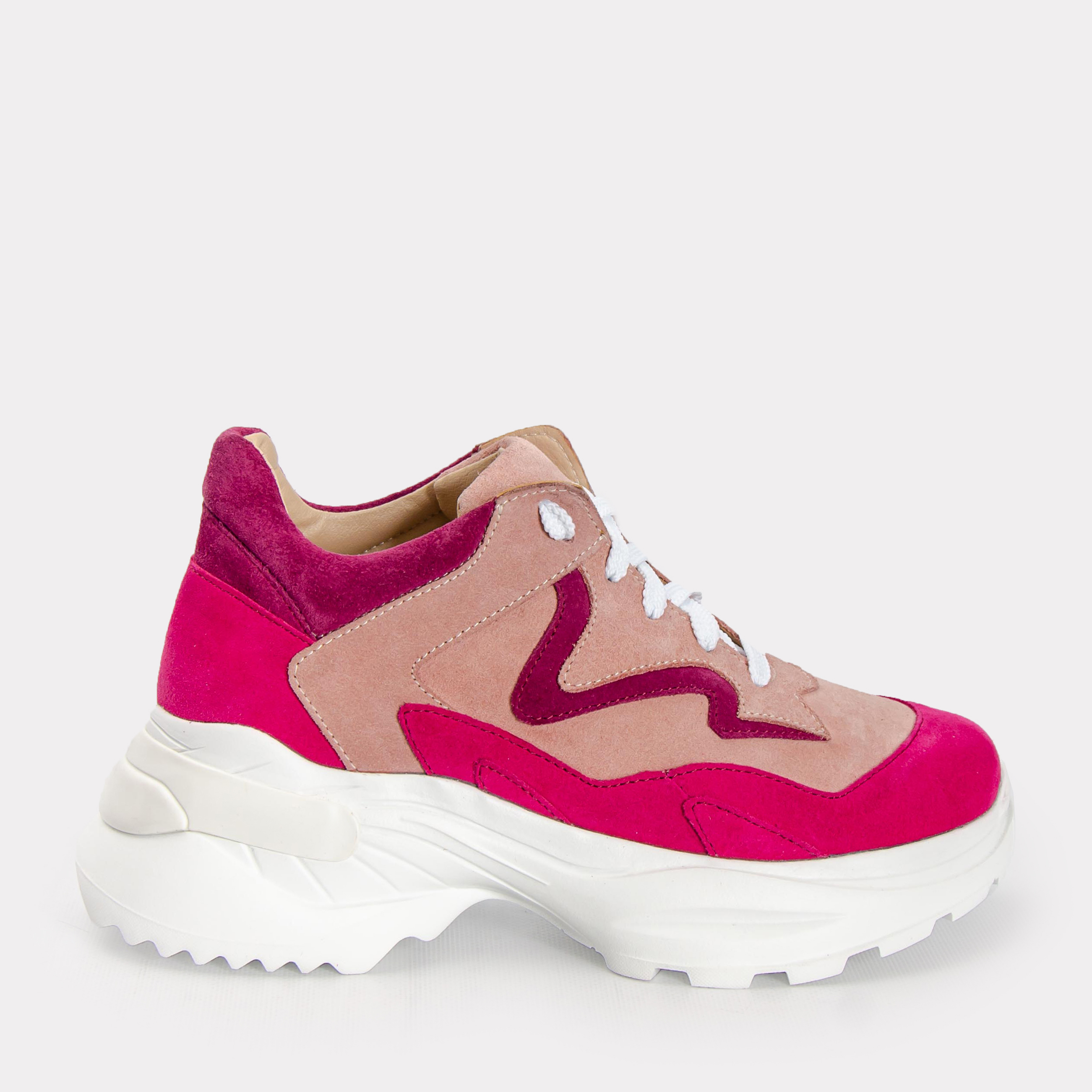 

Сникеры Caruso Shoes Alma 21-00714 36 23.5 см Малиновые с белым