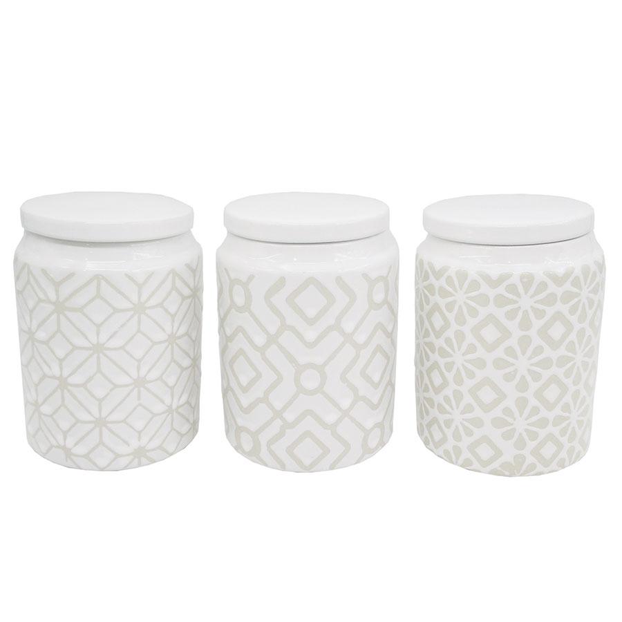 

Набор емкостей для хранения 3 шт Maestro Pattern MR-20033-03CS