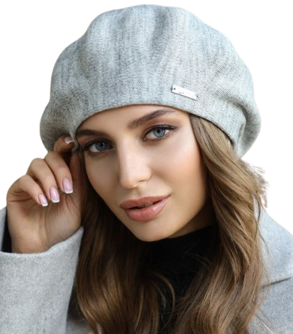 

Берет женский Braxton 6070 56-59 светло-серый