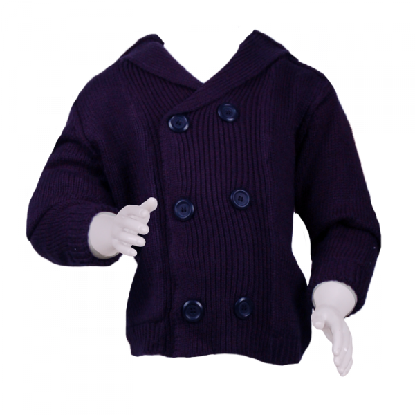 

Кофта вязанная на пуговицах 2 года (87 см) Z 10044-deep blue темно синий цвет
