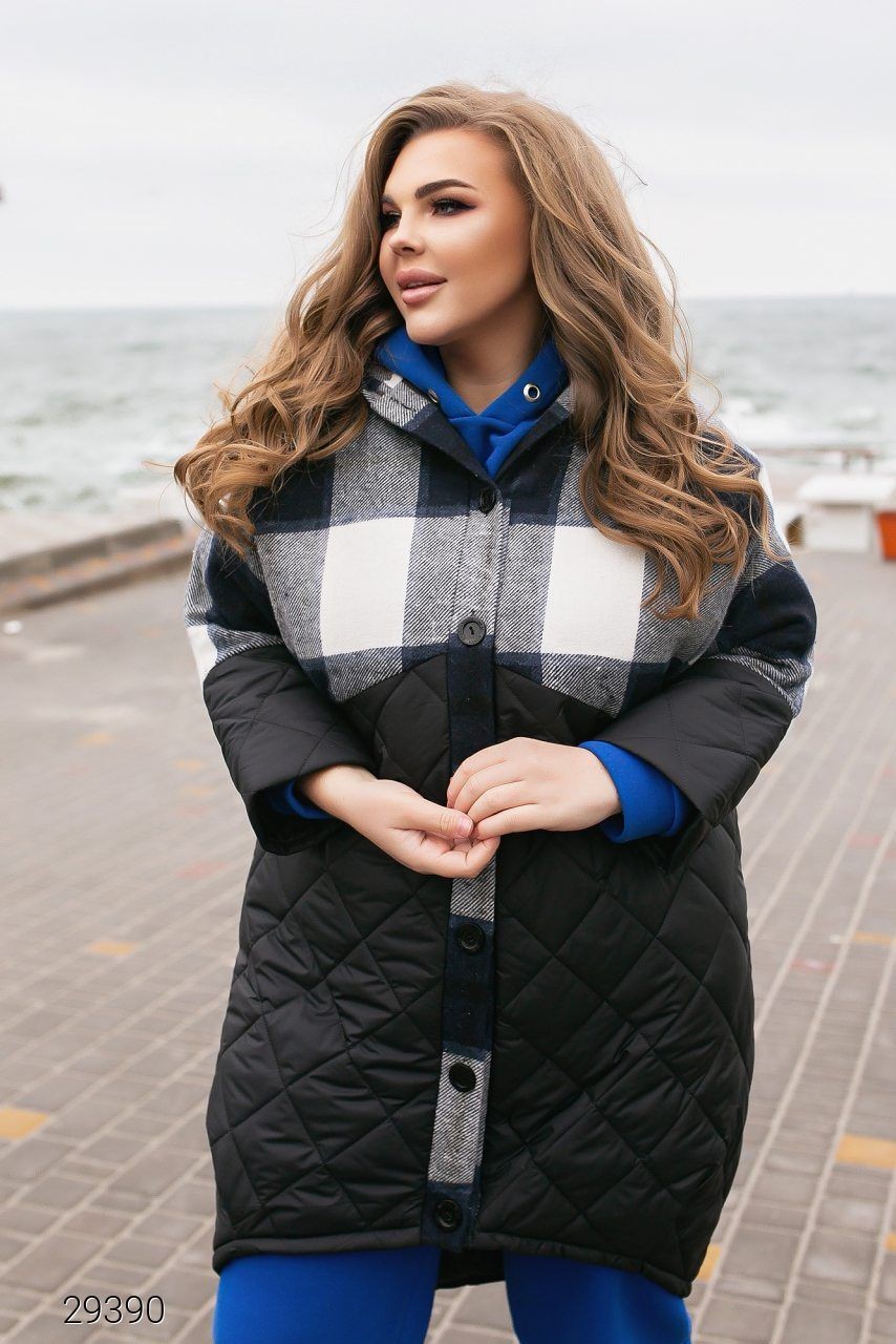 

Женское куртка из комбинированных материалов с капюшоном Fоsаn, Аяна черный, Женское куртка из комбинированных материалов с капюшоном Fоsаn, Аяна черный 48-52