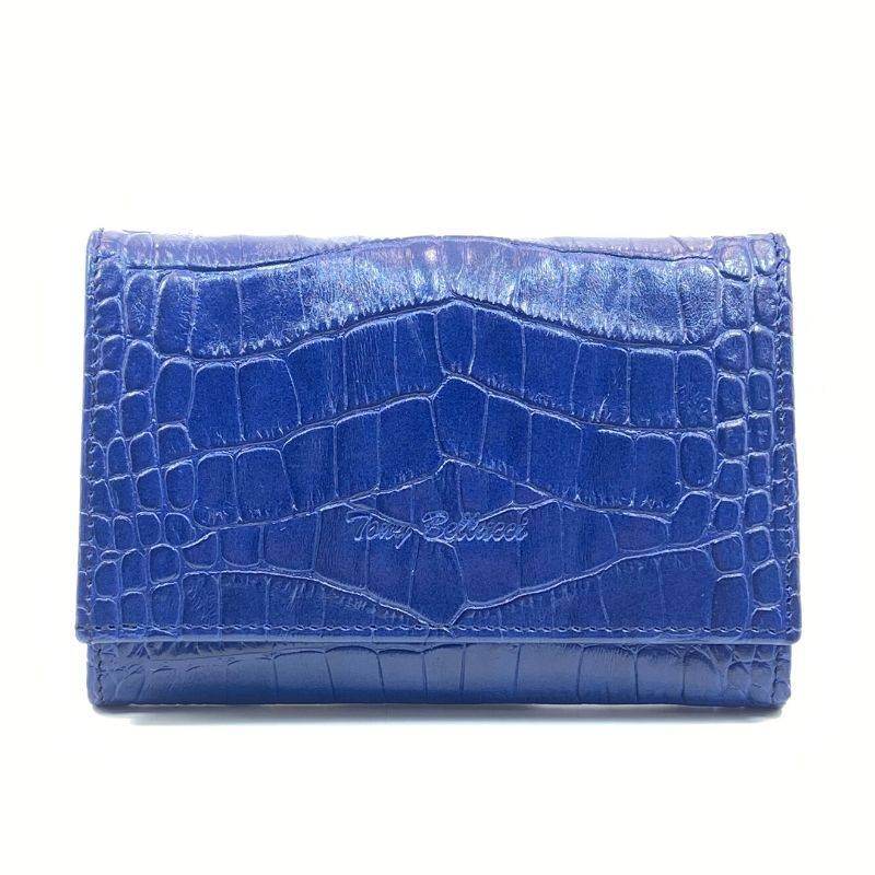 

Кошелек женский под крокодиловую кожу Tony Bellucci 863-357, синий
