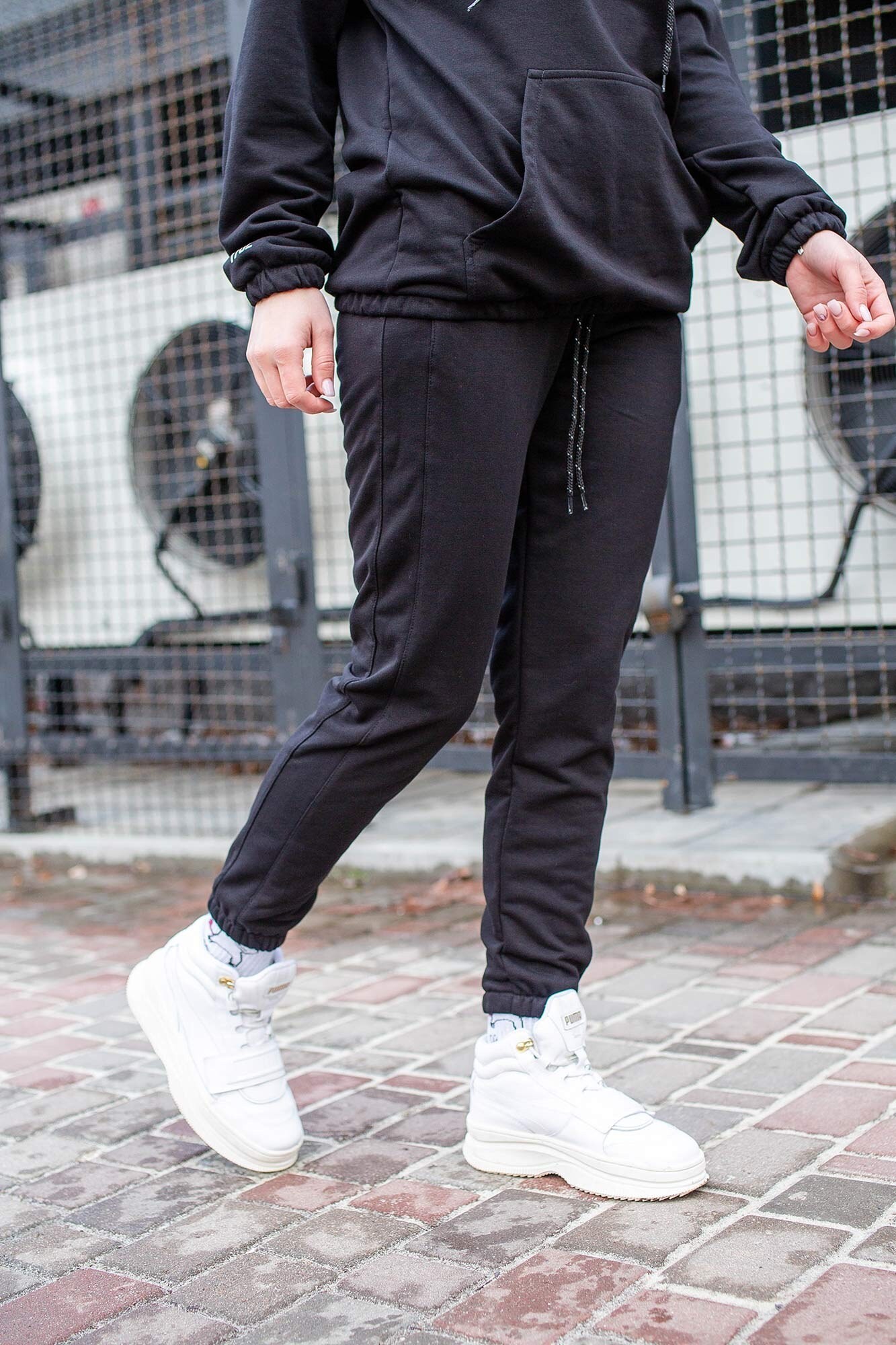 

Трикотажнi Джогери Without Lampas Woman 21 XXL Black