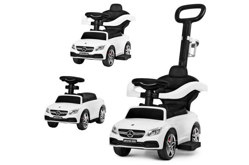 

Каталка-толокар Bambi Mercedes 2в1 84*40*85,5 см., білий 639-1