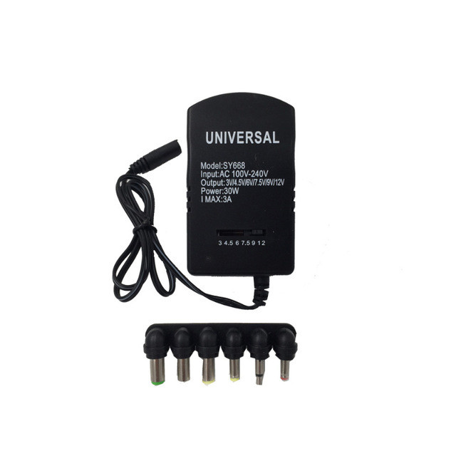 

Зарядное устройство универсальное 220V SY-668 30W Black (pc021)