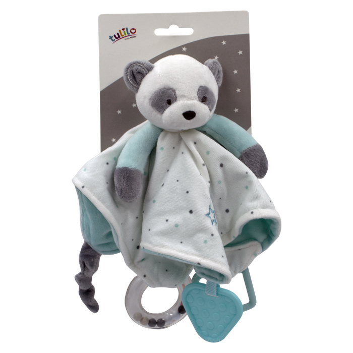 

Игрушка-погремушка мягкая плюшевая «Панда», ментол(11/5136/2)