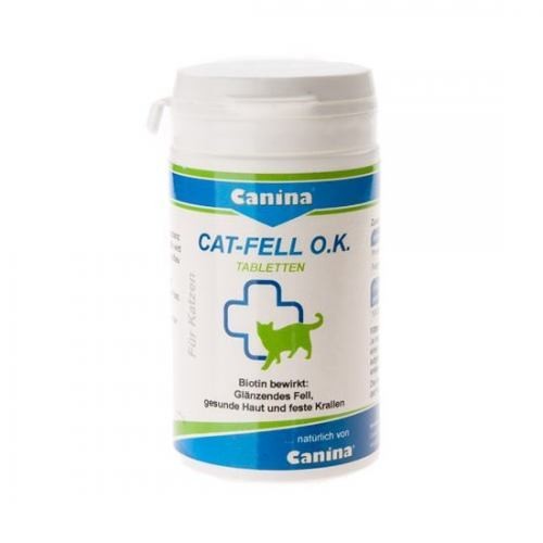 

Canina Cat-Fell O.K. 50г/100табл. биотин с микроэлементами для кошек