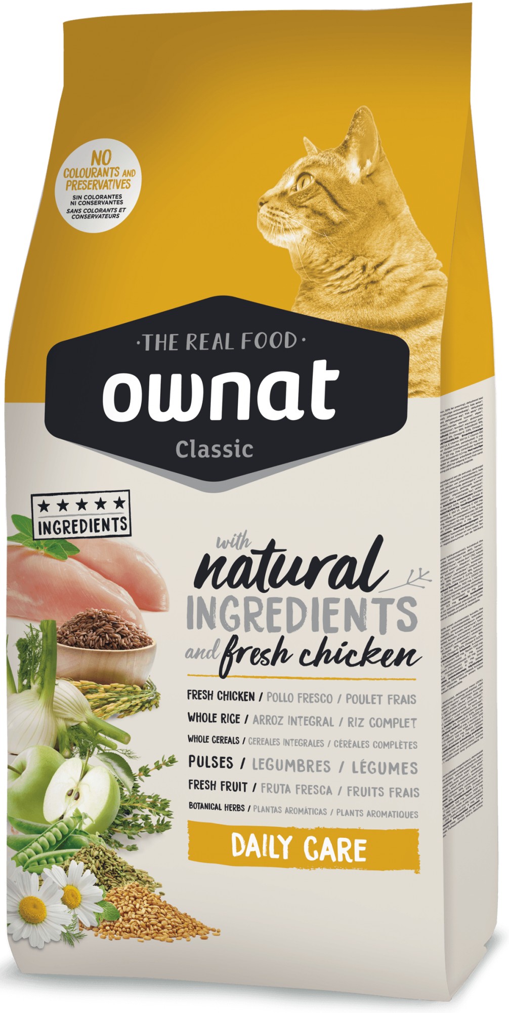 

Сухой корм для кошек Ownat Classic Daily Care (Cat) — корм для взрослых кошек с Курицей 15 кг