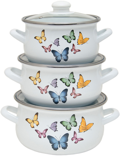 

Набор кастрюль Infinity Butterflies 6 предмета