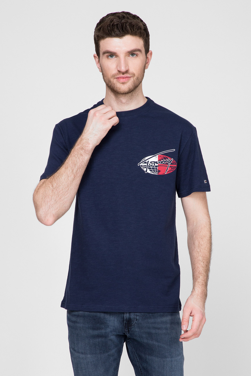 

Мужская темно-синяя футболка TJM ROUND BACK LOGO Tommy Hilfiger S DM0DM07448