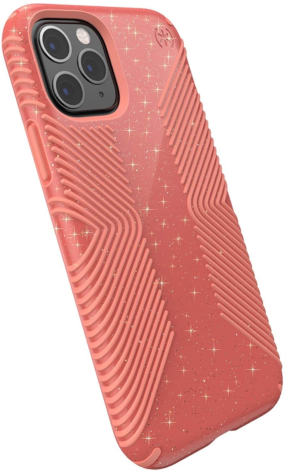 

Противоударный защитный чехол бампер накладка Speck Presidio Grip + Glitter для iPhone 11 Pro Lilypink Glitter/Papaya Pink