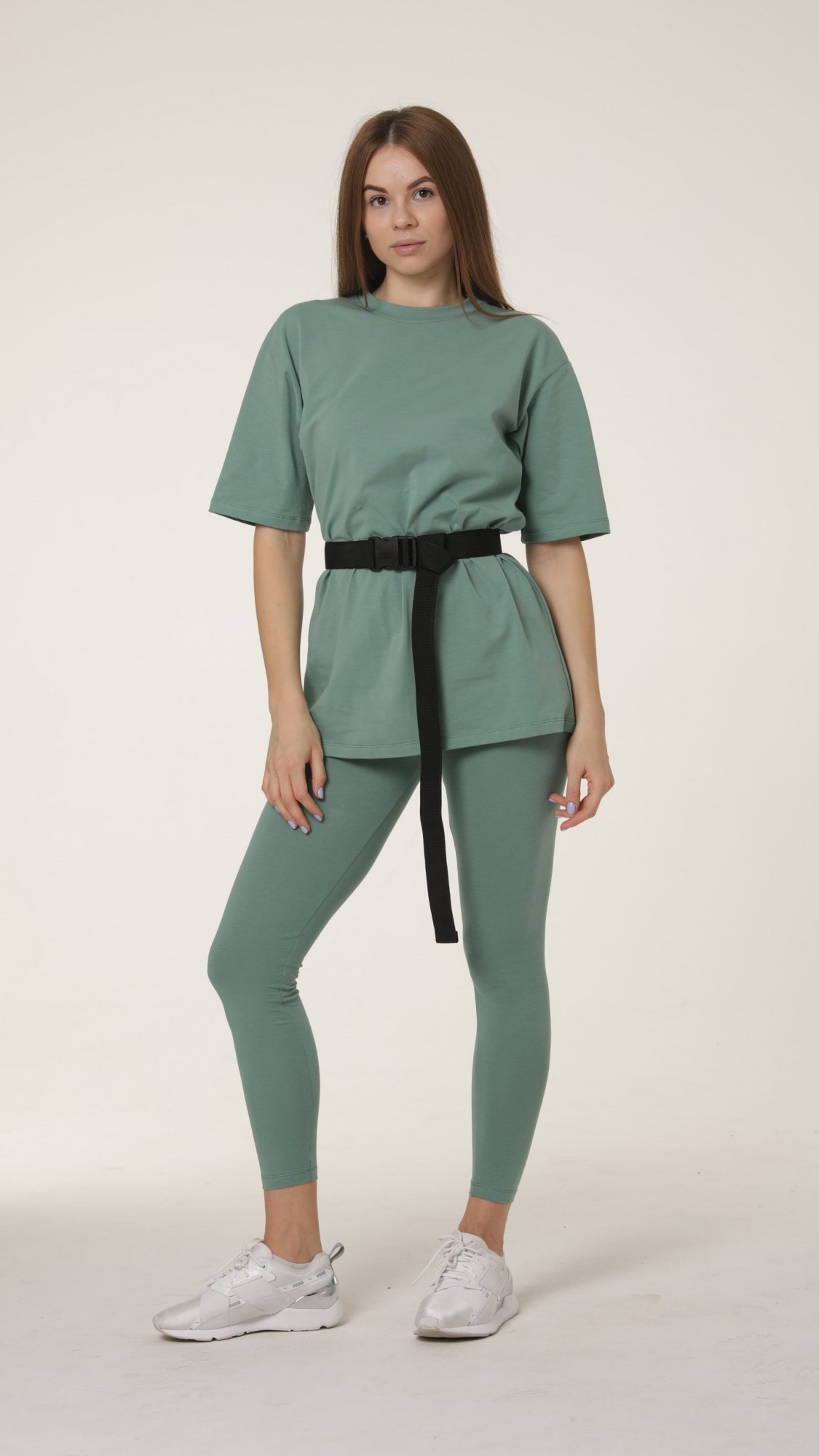 

Футболка Oversize і лосини SHO NADO Оливковий M 11079