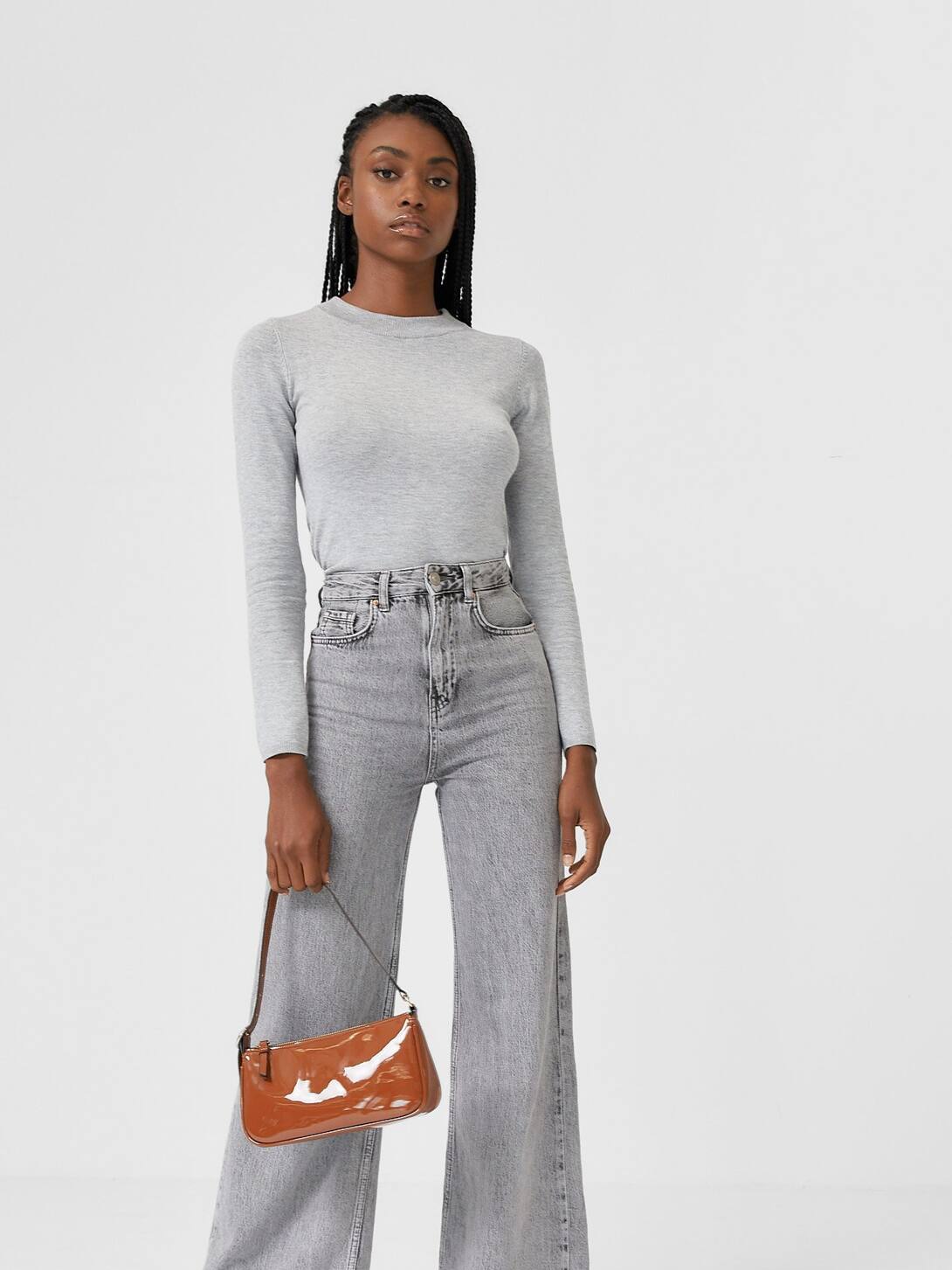 

Джемпер Stradivarius 05003720210 L Серый