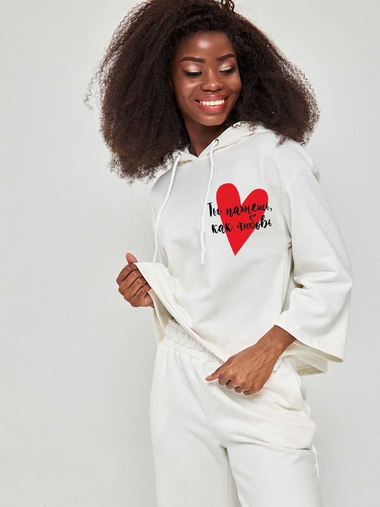 

Спортивный костюм Love&Live Ты пахнешь как любовь LLP00928 S Белый