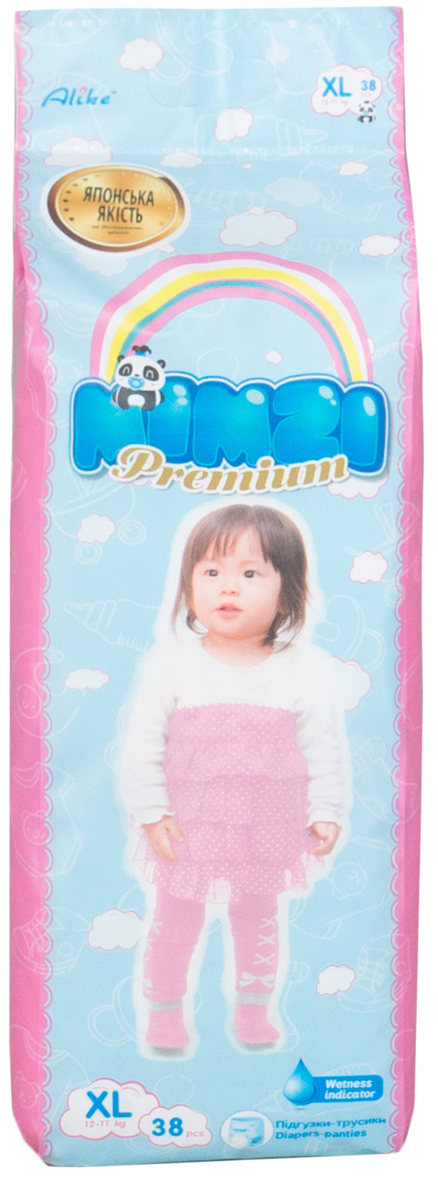 

Подгузники-трусики Mimzi XL 12-17 кг 38 шт (MPXL38) (4820209800142)