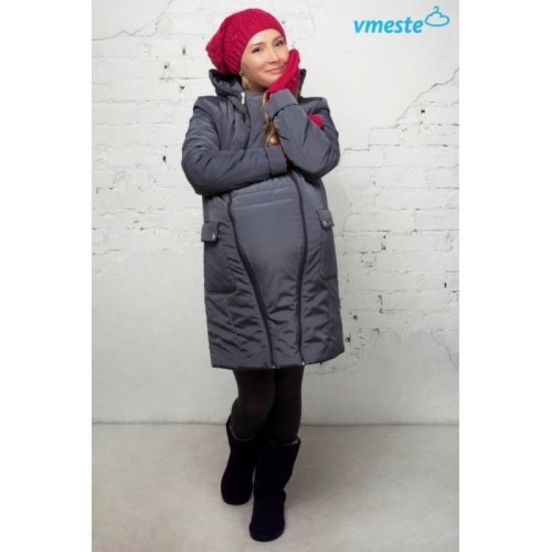 

Зимняя куртка Графитовая 3 в 1 Vmeste 44