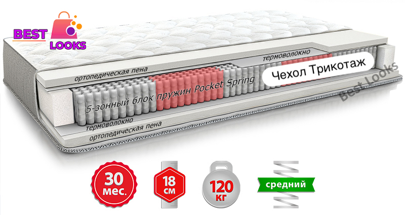 

Матрас ортопедический 120х200 Come-for Notte МАГНУМ