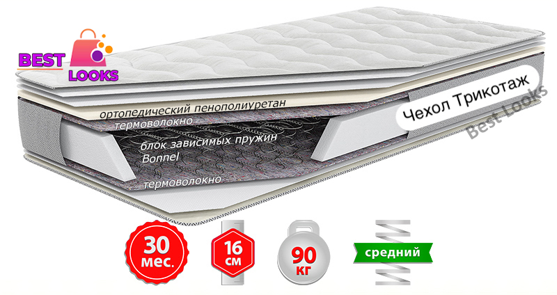 

Матрас односторонний 80х200 Come-for Notte ЛАЙТ