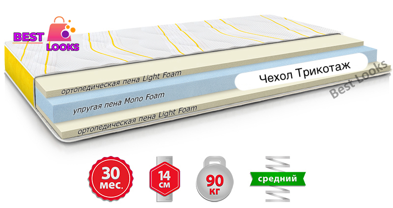 

Детский матрас ортопедический 80х190 Come-for Smart Kids BANANA