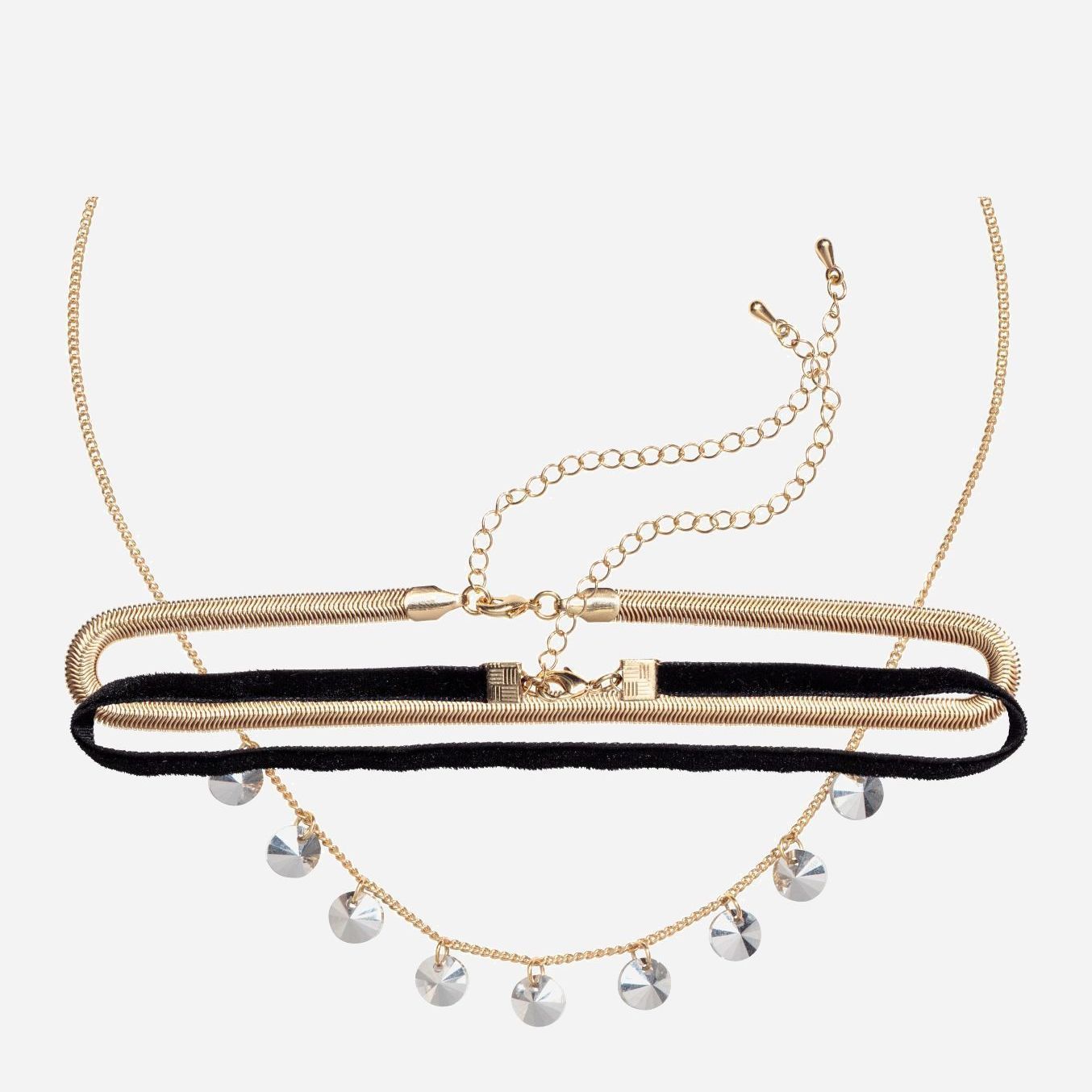 

Чокер H&M 2807-555703 3 шт Золотистый