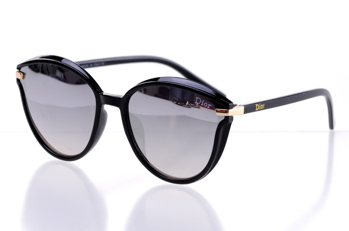 

Женские солнцезащитные очки GlasseS с поляризацией, цвет линзы серебряное зеркало, цвет оправы чёрный