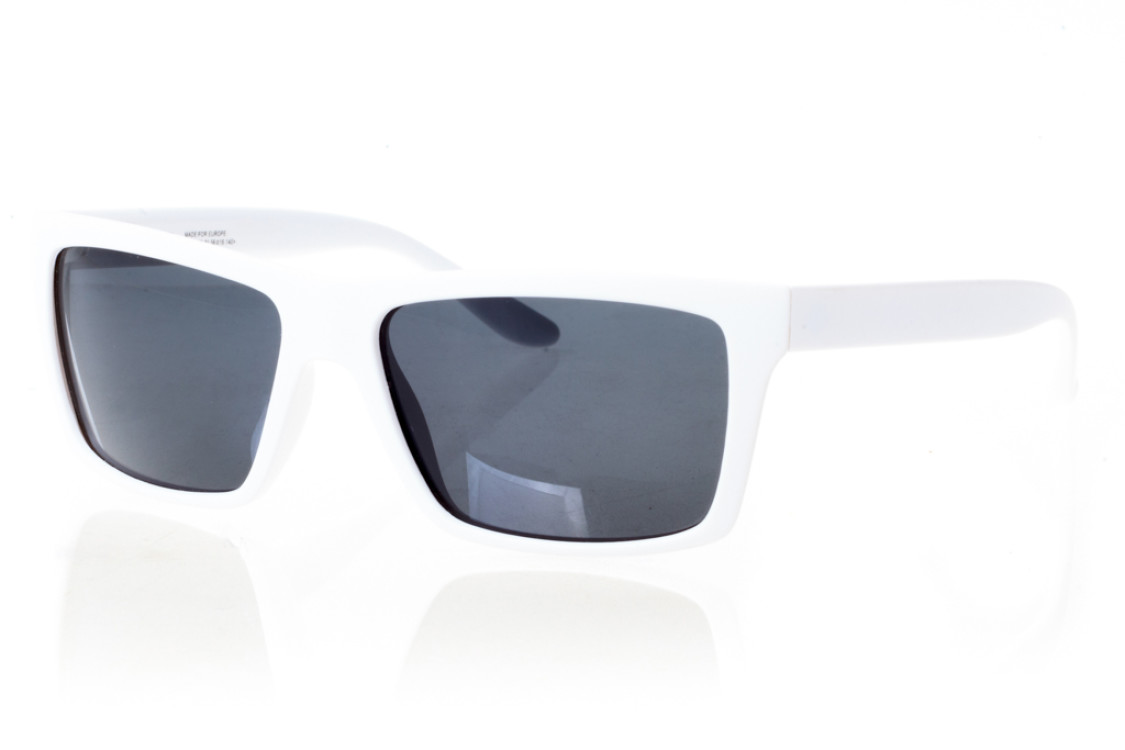 

Мужские солнцезащитные очки GlasseS с поляризацией, цвет линзы чёрный, цвет оправы белый
