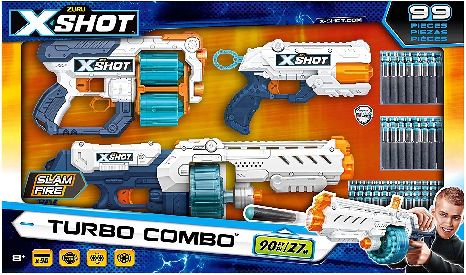 

Набор скорострельных бластеров Zuru X-Shot Turbo Combo Turbo Fire, Xcess TK-12, Reflex 6 (36421)