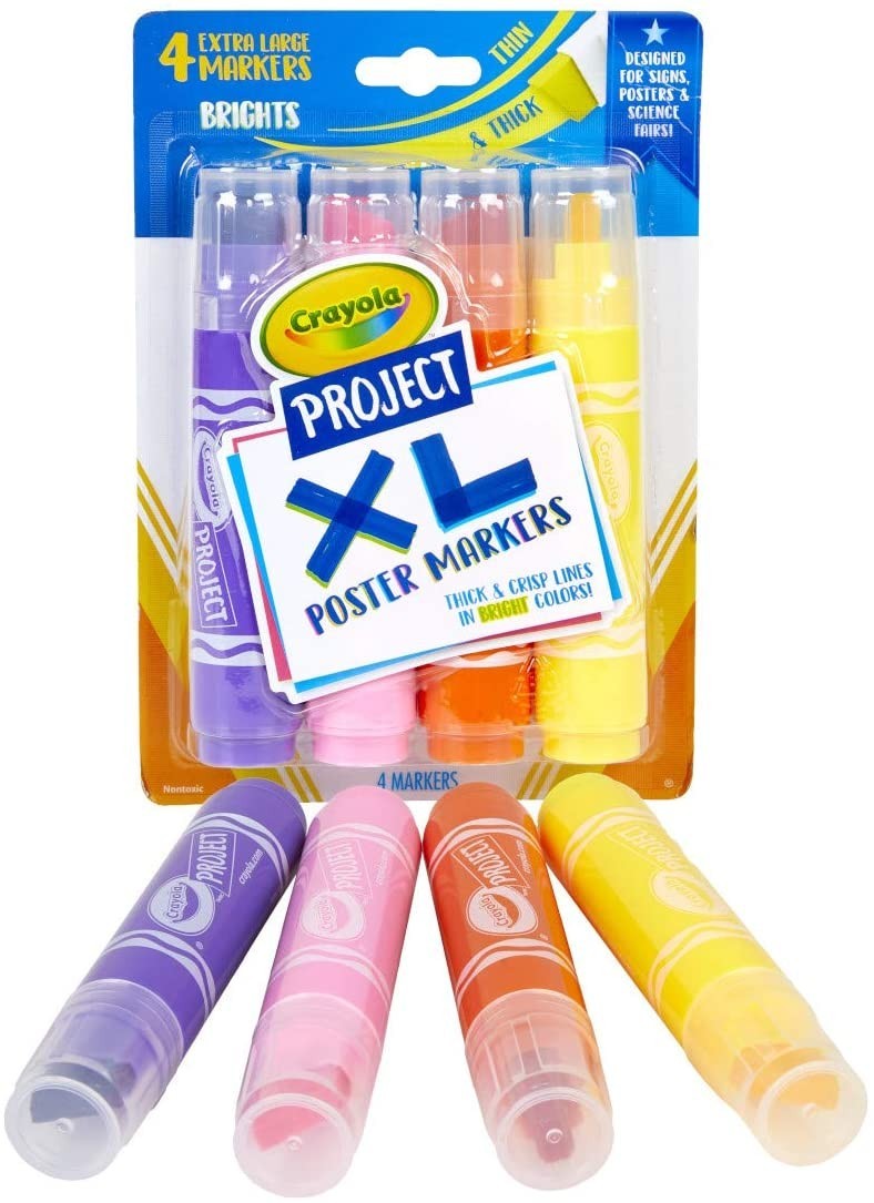 

Набор постерных маркеров Crayola Projects XL Poster Markers 4 шт. (58-8358)