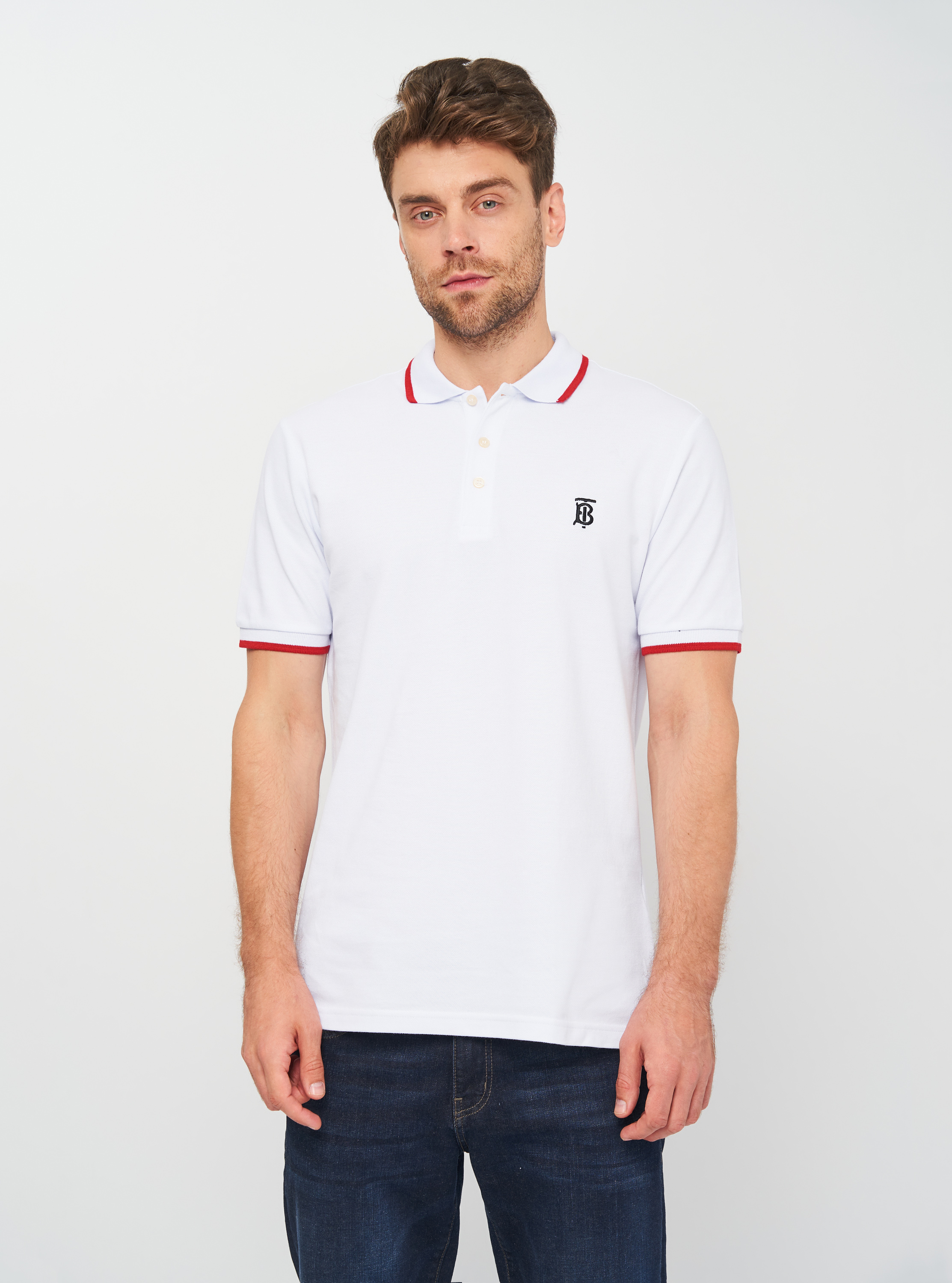 

Поло Burberry 10475.20  (52) Белое, Поло Burberry 10475.20 2XL (52) Белое
