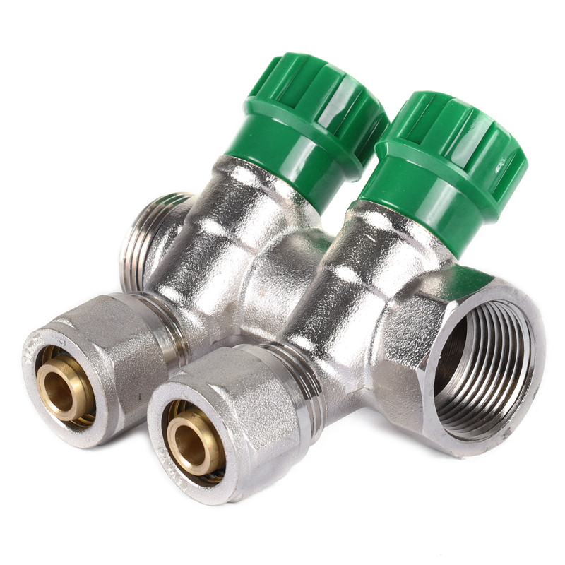 

Коллектор вентильный с фитингом KOER KR.1123-2 3/4”x2 WAYS (KR2829) (SX703628)