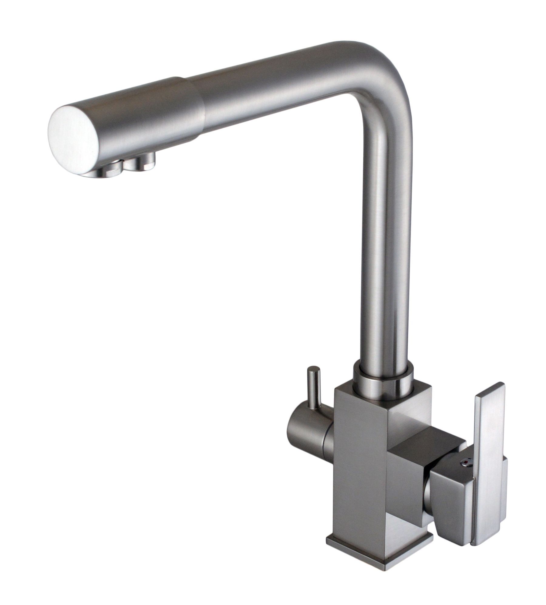 

Смеситель для кухни с подключением к фильтру Globus Lux GLLR-0100-8-STSTEEL (SX703005)