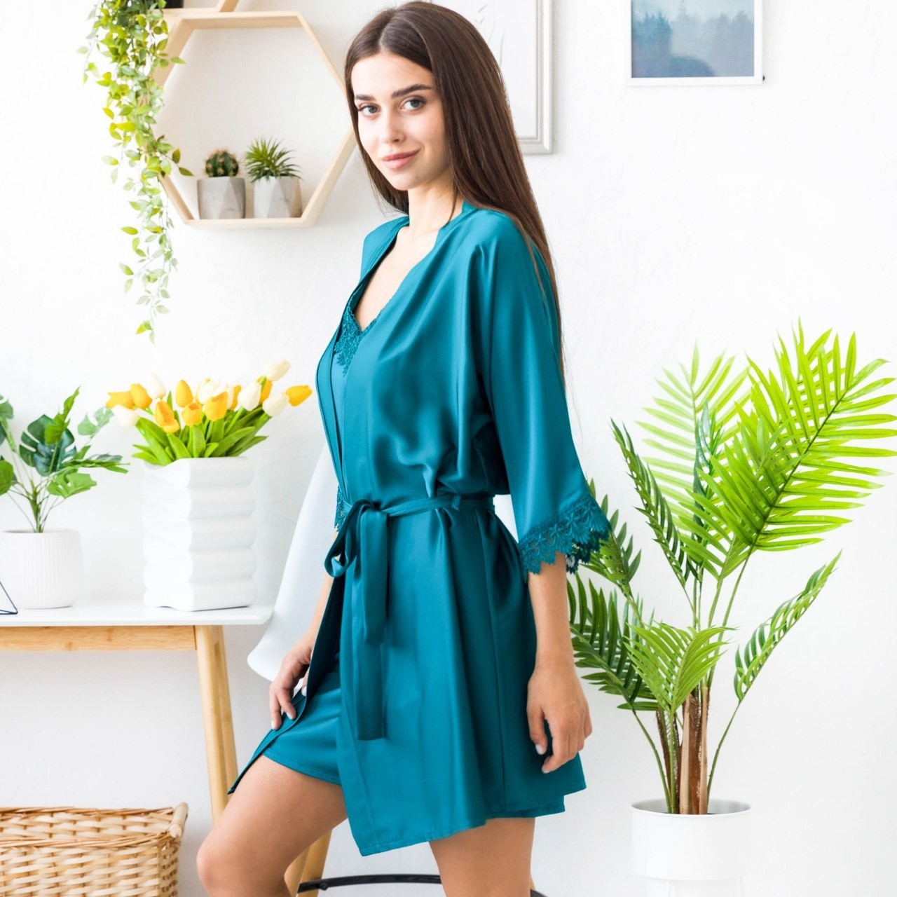 

Халат женский Mito M8-CLH-101-546-2 L Изумруд